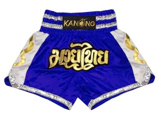 Kanong Muay Thaiboksing Shorts Kickboksing : KNS-141-Blå